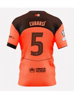 Muži Futbalové oblečenie Barcelona Pau Cubarsi #5 2025-26 Krátky Rukáv - Tretina